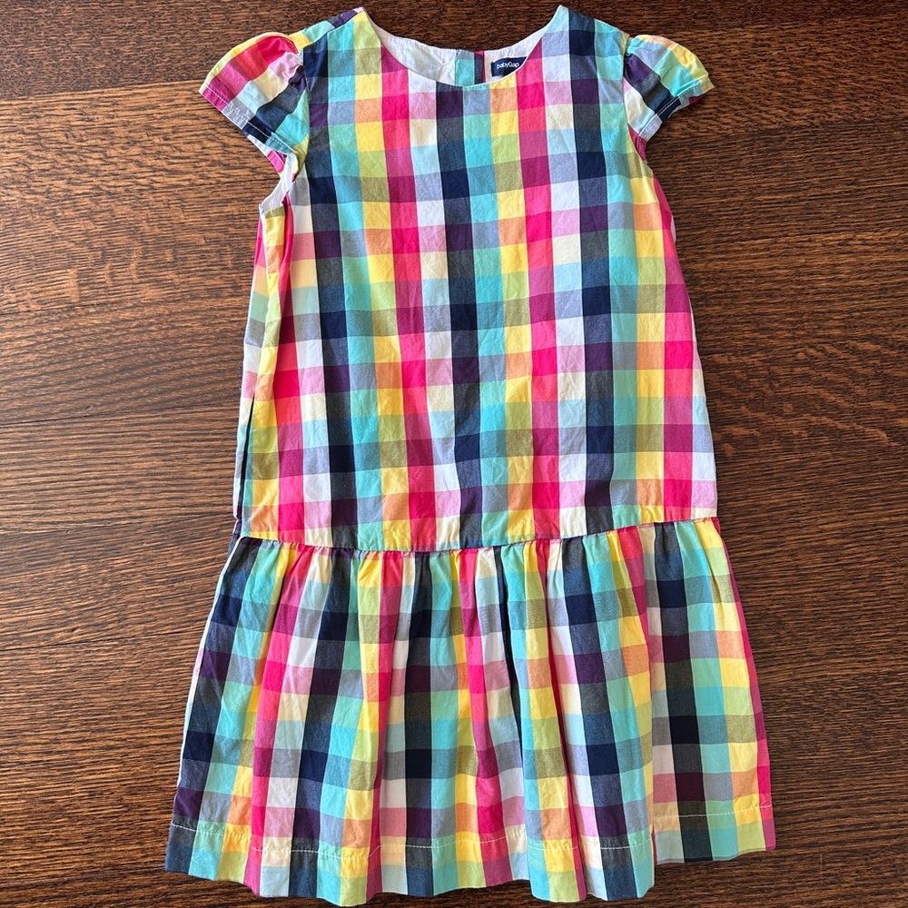 Girls Plaid Gap dress, size 5
